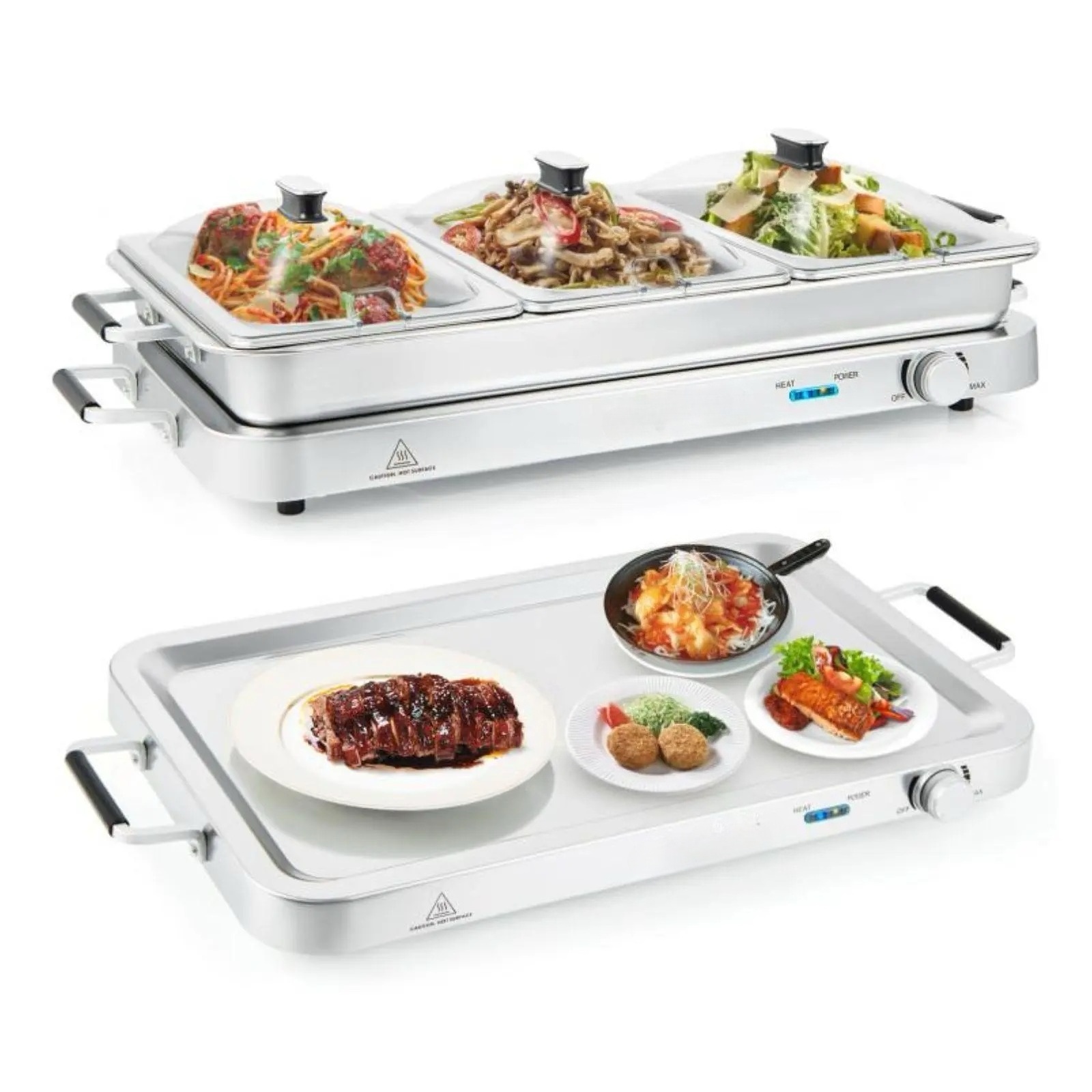 Buffet Servers and Warmers 2 in 1 Electric Warming